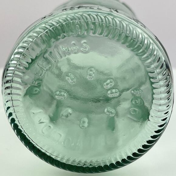 Vintage Coca Cola Bottle, 1994 Coke Holiday Greetings Green Glass Hobble Skirt - Picture 5 of 9